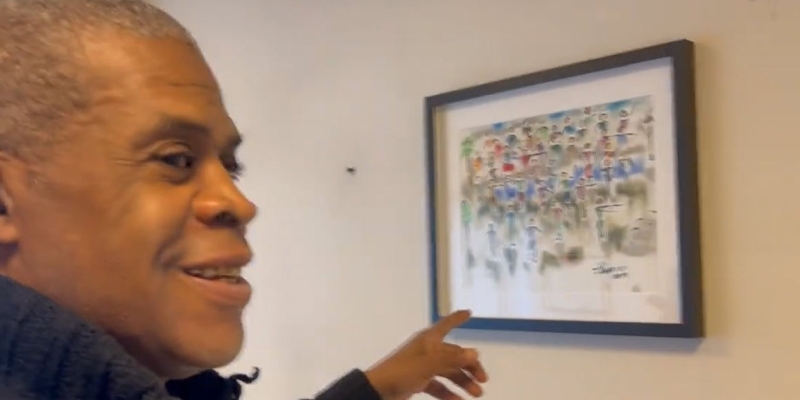 Joseph Langley Gifts Paintings to Jean Verdier Hospital